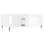 Mesa de centro madera contrachapada blanco brillo 90x50x36,5 cm en Mesas de centro | Comprar online en Foru.es
