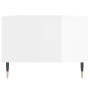 Mesa de centro madera contrachapada blanco brillo 90x50x36,5 cm en Mesas de centro | Comprar online en Foru.es