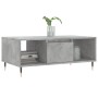 Mesa de centro madera contrachapada gris hormigón 90x50x36,5 cm en Mesas de centro | Comprar online en Foru.es
