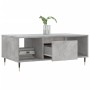 Mesa de centro madera contrachapada gris hormigón 90x50x36,5 cm en Mesas de centro | Comprar online en Foru.es