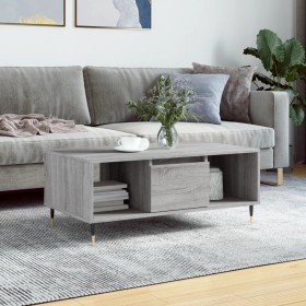 Mesa de centro madera contrachapada gris Sonoma 90x50x36,5 cm en Mesas de centro | Comprar online en Foru.es