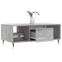 Mesa de centro madera contrachapada gris Sonoma 90x50x36,5 cm en Mesas de centro | Comprar online en Foru.es