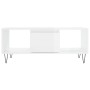 Mesa de centro madera contrachapada blanco brillo 90x50x36,5 cm en Mesas de centro | Comprar online en Foru.es