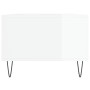 Mesa de centro madera contrachapada blanco brillo 90x50x36,5 cm en Mesas de centro | Comprar online en Foru.es