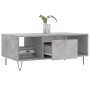 Mesa de centro madera contrachapada gris hormigón 90x50x36,5 cm en Mesas de centro | Comprar online en Foru.es