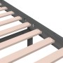 Estructura de cama madera maciza gris 120x200 cm de vidaXL, Camas y somieres - Ref: Foro24-814816, Precio: 118,82 €, Descuent...