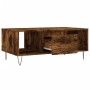 Mesa de centro madera contrachapada roble ahumado 90x50x36,5 cm en Mesas de centro | Comprar online en Foru.es