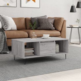 Mesa de centro madera contrachapada gris Sonoma 90x50x36,5 cm en Mesas de centro | Comprar online en Foru.es