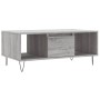 Mesa de centro madera contrachapada gris Sonoma 90x50x36,5 cm en Mesas de centro | Comprar online en Foru.es