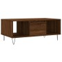 Mesa de centro madera contrachapada marrón roble 90x50x36,5 cm en Mesas de centro | Comprar online en Foru.es