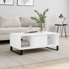 Mesa de centro madera contrachapada blanco 90x50x36,5 cm en Mesas de centro | Comprar online en Foru.es