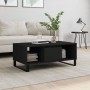 Mesa de centro madera contrachapada negro 90x50x36,5 cm en Mesas de centro | Comprar online en Foru.es