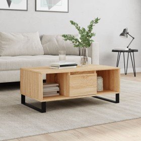 Mesa de centro madera contrachapada roble Sonoma 90x50x36,5 cm en Mesas de centro | Comprar online en Foru.es