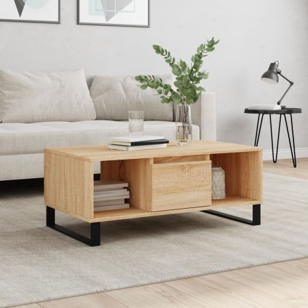 Mesa de centro madera contrachapada roble Sonoma 90x50x36,5 cm en Mesas de centro | Comprar online en Foru.es