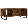 Mesa de centro madera contrachapada roble ahumado 90x50x36,5 cm en Mesas de centro | Comprar online en Foru.es