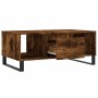 Mesa de centro madera contrachapada roble ahumado 90x50x36,5 cm en Mesas de centro | Comprar online en Foru.es