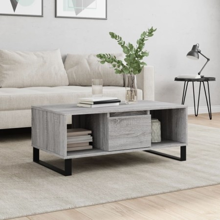 Mesa de centro madera contrachapada gris Sonoma 90x50x36,5 cm en Mesas de centro | Comprar online en Foru.es