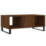 Mesa de centro madera contrachapada marrón roble 90x50x36,5 cm en Mesas de centro | Comprar online en Foru.es