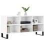 Mueble de TV madera de ingeniería blanco brillo 103,5x30x50 cm de vidaXL, Muebles TV - Ref: Foro24-826998, Precio: 66,03 €, D...