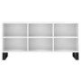 Mueble de TV madera de ingeniería blanco brillo 103,5x30x50 cm de vidaXL, Muebles TV - Ref: Foro24-826998, Precio: 66,03 €, D...