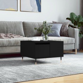 Mesa de centro madera contrachapada negro 55x55x36,5 cm en Mesas de centro | Comprar online en Foru.es