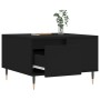Mesa de centro madera contrachapada negro 55x55x36,5 cm en Mesas de centro | Comprar online en Foru.es