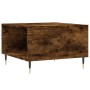 Mesa de centro madera contrachapada roble ahumado 55x55x36,5 cm en Mesas de centro | Comprar online en Foru.es