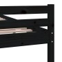 Estructura de cama madera maciza negro 120x200 cm de vidaXL, Camas y somieres - Ref: Foro24-814818, Precio: 139,86 €, Descuen...