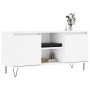 Mueble de TV madera de ingeniería blanco 104x35x50 cm de vidaXL, Muebles TV - Ref: Foro24-827012, Precio: 66,45 €, Descuento: %