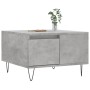 Mesa de centro madera contrachapada gris hormigón 55x55x36,5 cm en Mesas de centro | Comprar online en Foru.es