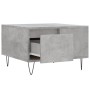 Mesa de centro madera contrachapada gris hormigón 55x55x36,5 cm en Mesas de centro | Comprar online en Foru.es