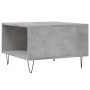 Mesa de centro madera contrachapada gris hormigón 55x55x36,5 cm en Mesas de centro | Comprar online en Foru.es