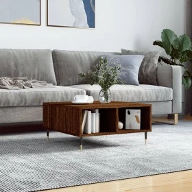 Brown oak engineered wood coffee table 60x60x30 cm by vidaXL, Coffee table - Ref: Foro24-827035, Price: 55,47 €, Discount: %