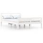 Estructura de cama madera maciza blanca 140x200 cm de vidaXL, Camas y somieres - Ref: Foro24-814820, Precio: 150,50 €, Descue...