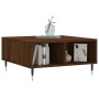 Mesa de centro madera de ingeniería roble marrón 60x60x30 cm de vidaXL, Mesas de centro - Ref: Foro24-827035, Precio: 56,30 €...