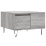 Mesa de centro madera contrachapada gris Sonoma 55x55x36,5 cm en Mesas de centro | Comprar online en Foru.es