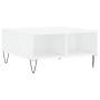 Mesa de centro madera de ingeniería blanco brillo 60x60x30 cm de vidaXL, Mesas de centro - Ref: Foro24-827038, Precio: 46,83 ...