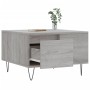 Mesa de centro madera contrachapada gris Sonoma 55x55x36,5 cm en Mesas de centro | Comprar online en Foru.es