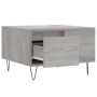 Mesa de centro madera contrachapada gris Sonoma 55x55x36,5 cm en Mesas de centro | Comprar online en Foru.es