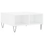 Mesa de centro madera de ingeniería blanco brillo 60x60x30 cm de vidaXL, Mesas de centro - Ref: Foro24-827038, Precio: 46,83 ...