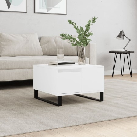Mesa de centro madera contrachapada blanco 55x55x36,5 cm en Mesas de centro | Comprar online en Foru.es