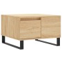 Mesa de centro madera contrachapada roble Sonoma 55x55x36,5 cm en Mesas de centro | Comprar online en Foru.es