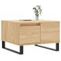 Mesa de centro madera contrachapada roble Sonoma 55x55x36,5 cm en Mesas de centro | Comprar online en Foru.es