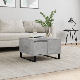 Mesa de centro madera contrachapada gris hormigón 55x55x36,5 cm en Mesas de centro | Comprar online en Foru.es