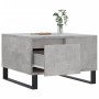 Mesa de centro madera contrachapada gris hormigón 55x55x36,5 cm en Mesas de centro | Comprar online en Foru.es