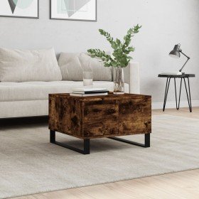 Mesa de centro madera contrachapada roble ahumado 55x55x36,5 cm en Mesas de centro | Comprar online en Foru.es