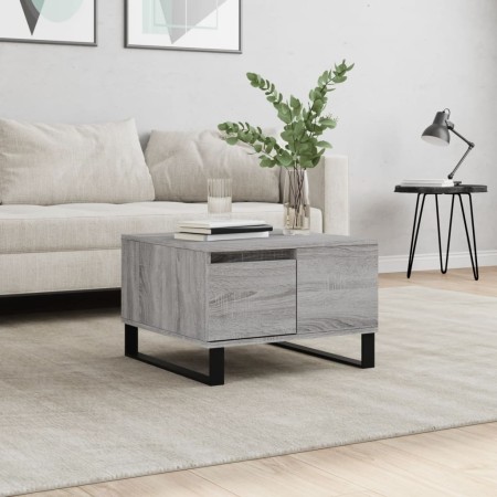 Mesa de centro madera contrachapada gris Sonoma 55x55x36,5 cm en Mesas de centro | Comprar online en Foru.es