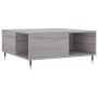 Mesa de centro madera contrachapada gris Sonoma 80x80x36,5 cm en Mesas de centro | Comprar online en Foru.es