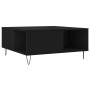 Mesa de centro madera contrachapada negro 80x80x36,5 cm en Mesas de centro | Comprar online en Foru.es