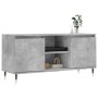 Mueble de TV madera de ingeniería gris hormigón 104x35x50 cm de vidaXL, Muebles TV - Ref: Foro24-827008, Precio: 63,39 €, Des...
